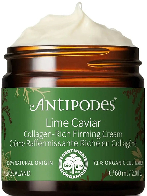 Зміцнювальний крем для обличчя - Antipodes Lime Caviar Collagen-Rich Firming Cream — фото N1