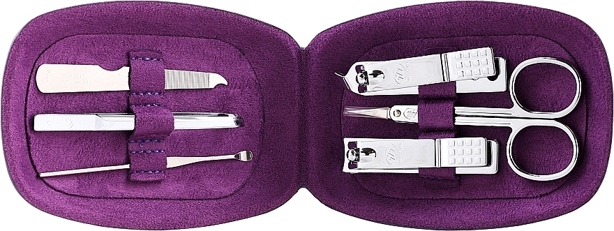Маникюрный набор, фиолетовый - Three Seven Manicure Set — фото N2