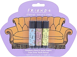 Духи, Парфюмерия, косметика Набор бальзамов для губ - Paladone Beauty Friends Beauty Sofa Lip Balm Trio (lip/balm/3x4g)