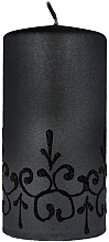 Парфумерія, косметика Декоративна свічка "Тіффані", 7x14 см, чорна - Artman Tiffany Candle
