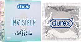 Презервативы, 3шт. - Durex Invisible Close Fit — фото N1