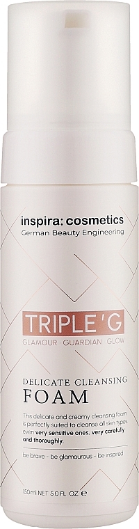 Делікатна очищувальна пінка - Inspira:cosmetics Triple G Delicate Cleansing Foam — фото N1