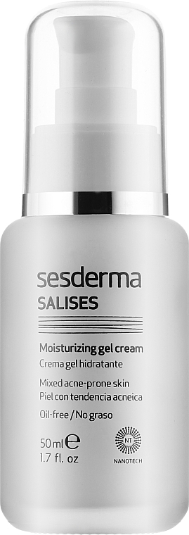 Увлажняющий крем-гель для лица - SesDerma Laboratories Salises Moisturizing Gel Cream — фото N1