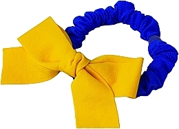 Духи, Парфюмерия, косметика Резинка для волос с желтым бантиком, синяя - Lolita Accessories 