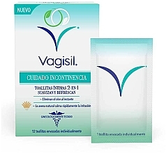 Влажные салфетки для интимной гигиены - Vagisil Incontinence Care Intimate Wipes — фото N1