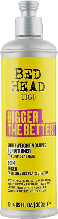 УЦІНКА Кондиціонер для надання об'єму - Tigi Bed Head Bigger The Better Lightweight Volume Conditioner * — фото N2
