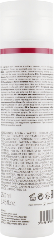 Шампунь для защиты цвета окрашенных волос - Coiffance Professionnel Color Protect Shampoo — фото N2