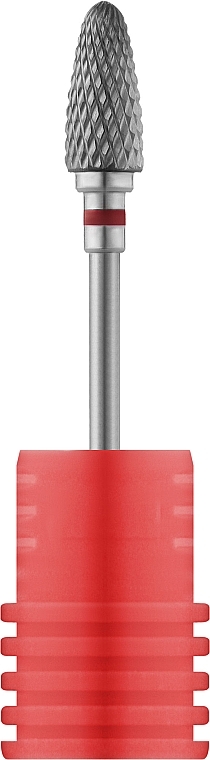 Фреза твердосплавная "Кукуруза" 092 03/500 227, 3,5 мм, красная - Nail Drill — фото N1