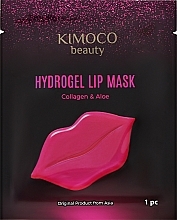 Зволожувальна гідрогелева маска для губ з колагеном та алое - Kimoco Beauty Hydrogel Lip Mask Collagen & Aloe — фото N2