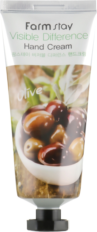 Крем для рук з екстрактом оливи - FarmStay Visible Difference Olive — фото N2