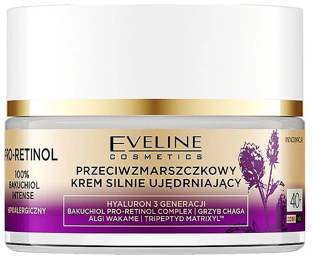 Омолаживающий крем для лица 40+ - Eveline Cosmetics Pro-Retinol 100% Bakuchiol Firming Cream — фото N2