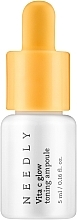 Тонізувальна сироватка з вітаміном С для сяйва шкіри - Needly Vita C Glow Toning Ampoule (міні) — фото N1