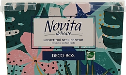 Парфумерія, косметика Косметичні ватні палички, в боксі, варіант 1 - Novita Delikate Cosmetic Cotton Buds Deco-box