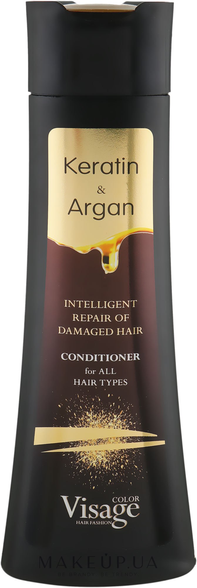 Кондиционер для волос с кератином и аргановым маслом - Visage Keratin & Argan Conditioner — фото 250ml