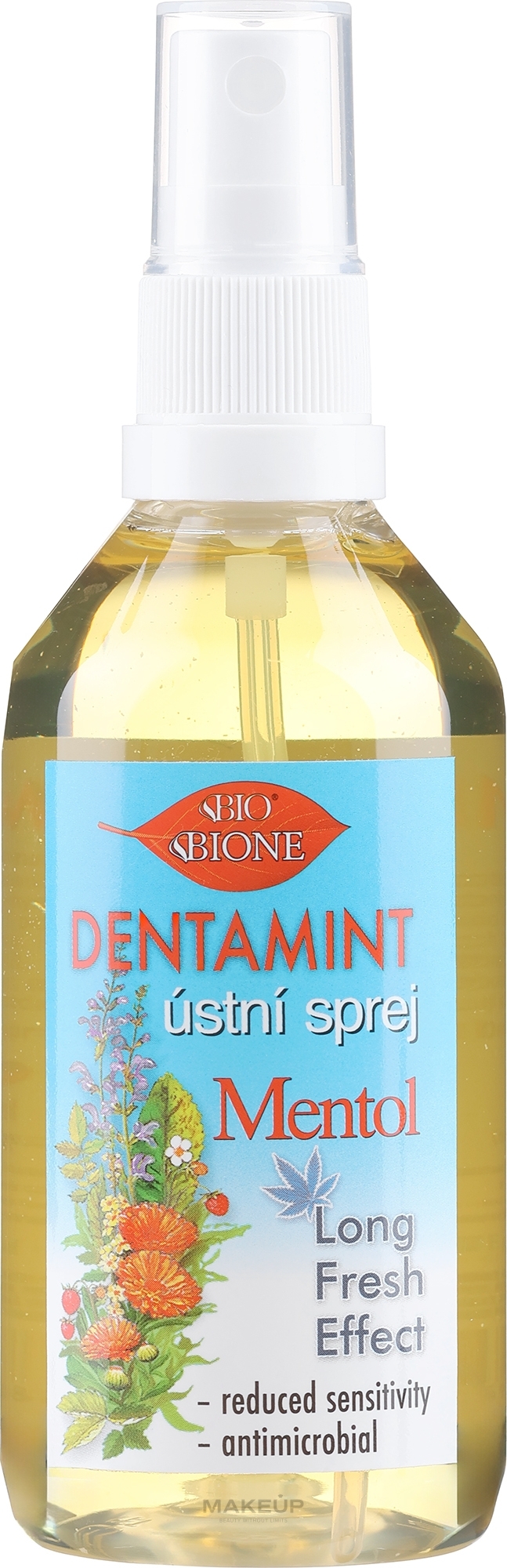Освежитель полости рта - Bione Cosmetics Dentamint Oral Spray Long Fresh Effect Menthol — фото 115ml