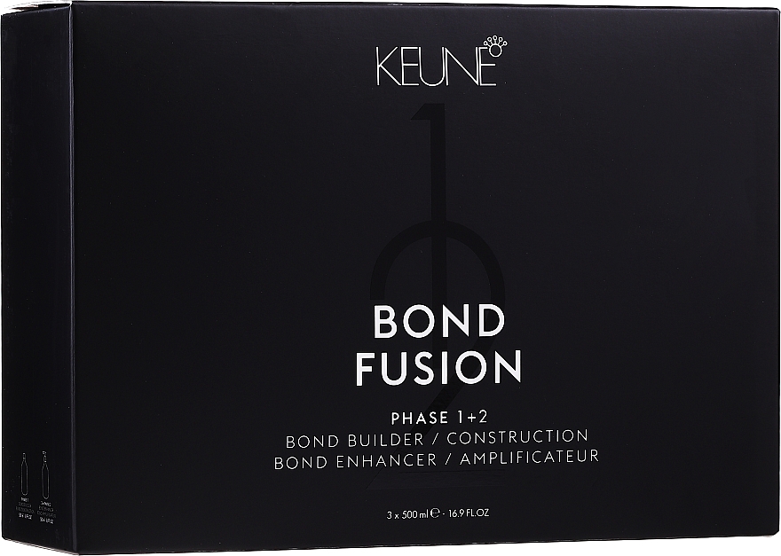 Набор - Keune Bond Fusion Salon Kit Phase 1+2 (builder/500ml + enhancer/2x500ml) — фото N1