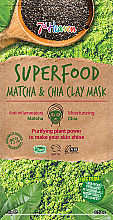 Духи, Парфюмерия, косметика Глиняная маска для лица - 7th Heaven Superfood Matcha Chia Clay Mask