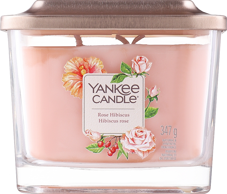 Ароматическая свеча - Yankee Candle Elevation Rose Hibiscus — фото N1