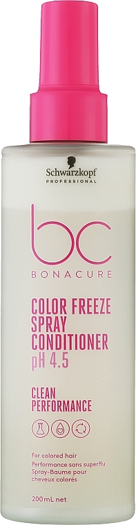 УЦЕНКА Спрей-кондиционер для окрашенных волос - Schwarzkopf Professional Bonacure Color Freeze Spray Conditioner pH 4.5 * — фото N2