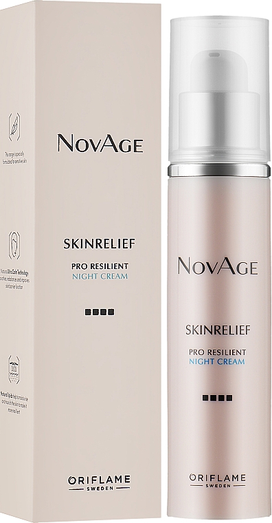 Нічний крем-комфорт для шкіри - Oriflame NovAge Skinrelief Pro Resilient Night Cream — фото N2