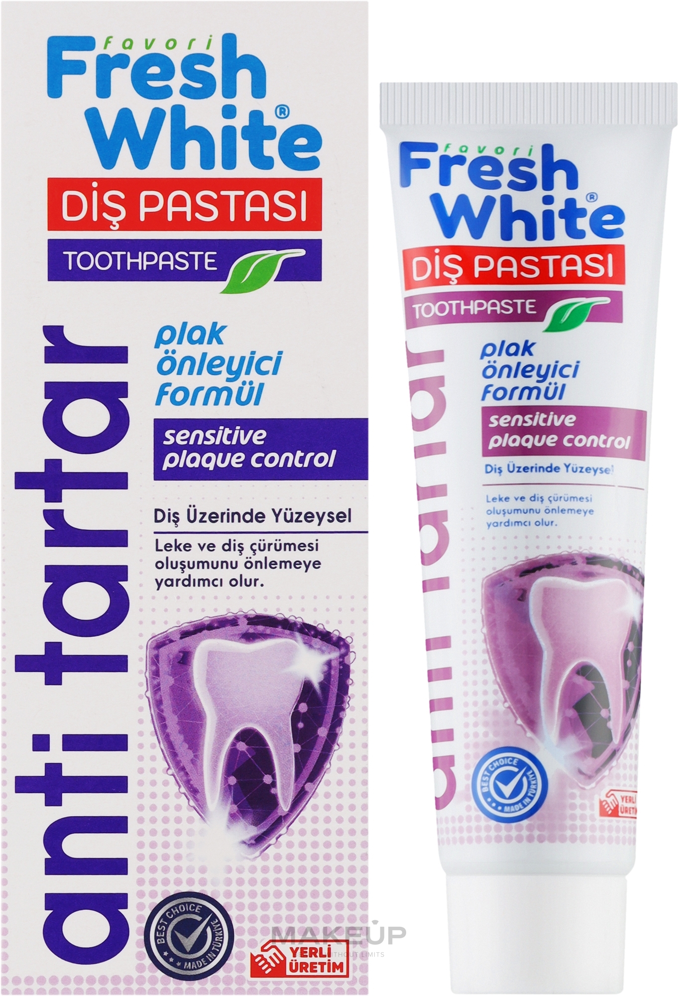 Зубна паста від нальоту - Fresh White Anti Tartar — фото 90g