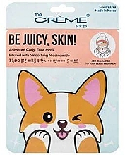 Маска для лица - The Creme Shop Be Juicy Skin! Animated Corgi Face Mask — фото N1