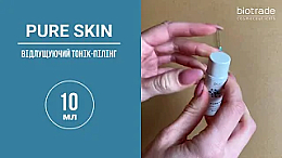 Отшелушивающий тоник-пилинг с комбинацией трех кислот: азелаиновой, гликолевой и салициловой в тревел формате - Biotrade Pure Skin Exfoliating Tonic (мини) — фото N1