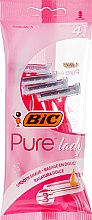 Парфумерія, косметика Жіночий станок для гоління "Pure 3 Lady Pink", 4 шт. - Bic