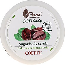 Парфумерія, косметика Скраб для тіла "Кава" - Ava Laboratorium Eco Body Natural Sugar Scrub Coffee