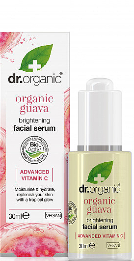 Осветляющая сыворотка для лица с органической гуавой - Dr. OrganicOrganic Guava Brightening Facial Serum — фото N1