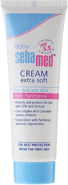 Детский защитный крем для тела - Sebamed Extra Soft Baby Cream — фото N2