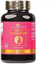 Парфумерія, косметика Б'юті-колаген з вітаміном C, 600 мг, капсули - Apnas Natural Beauty Collagen With Vitamin C
