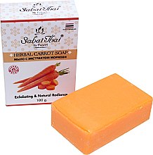 Мыло с экстрактом моркови - Sabai Thai Herbal Carrot Soap — фото N1