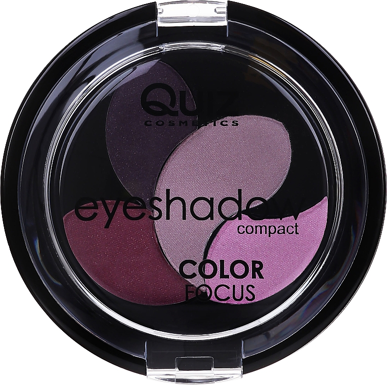 Тіні для повік, четверні - Quiz Cosmetics Color Focus Eyeshadow 4 — фото N1