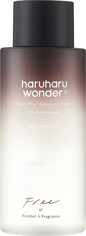 Тонік для обличчя - Haruharu Wonder Black Rice Hyaluronic Toner Free