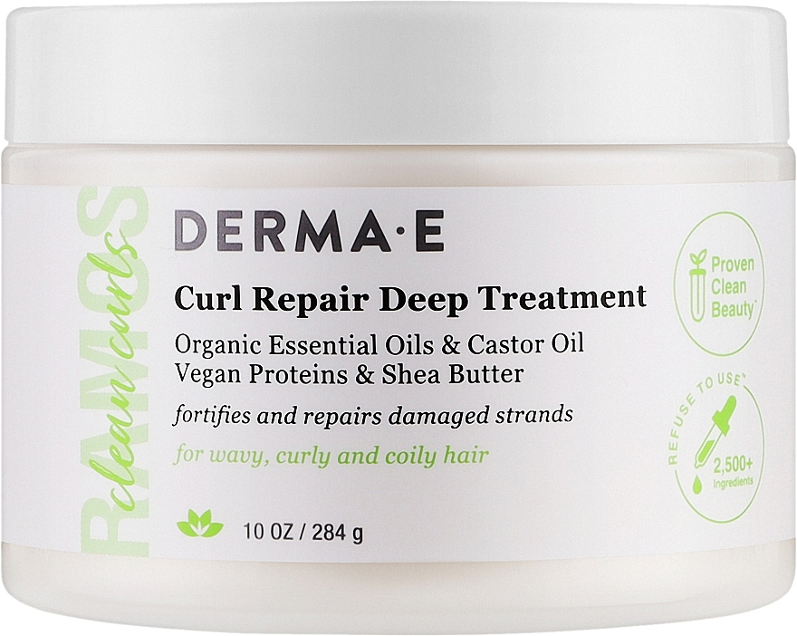 Кондиціонувальний засіб для всіх типів виткого волосся - Derma E Curl Repair Deep Treatment — фото N4