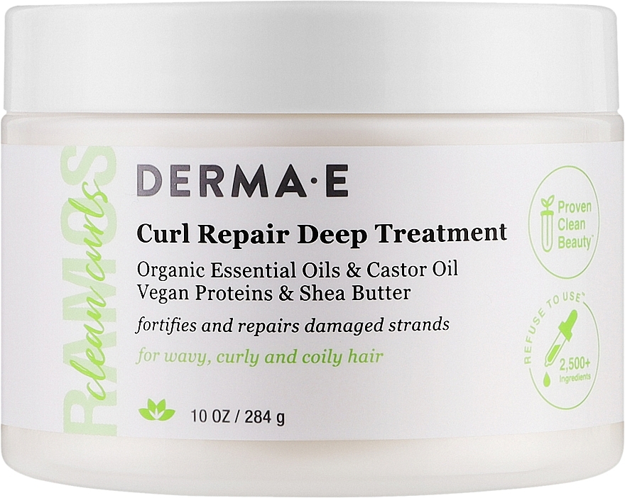 Кондиционирующее средство для всех типов вьющихся волос - Derma E Curl Repair Deep Treatment — фото N4