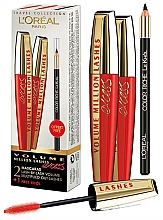 Парфумерія, косметика Набір - L'Oreal Paris Volume Million Lashes Excess Duo Mascara (mascara/9mlx2 + eye/pencil/3.8g)