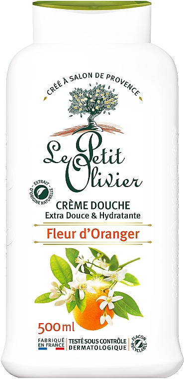 Крем для душа Апельсиновый Цветок - Le Petit Olivier Extra Gentle Shower Cream Orange Blossom — фото N1