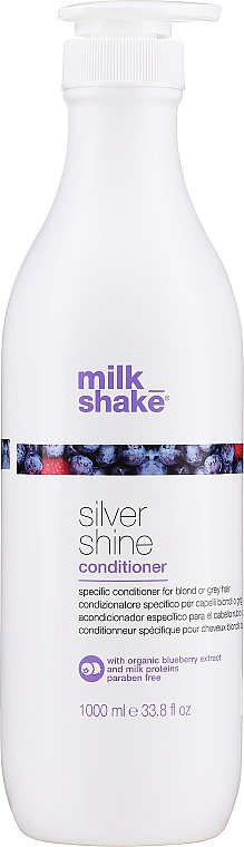 Кондиціонер для освітленого і сивого волосся - Milk Shake Silver Shine Conditioner — фото N3