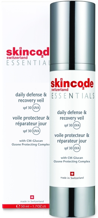 Дневной крем-вуаль "Защита и восстановление" для лица - Skincode Essentials Daily Defense and Recovery Veil SPF30 — фото N1