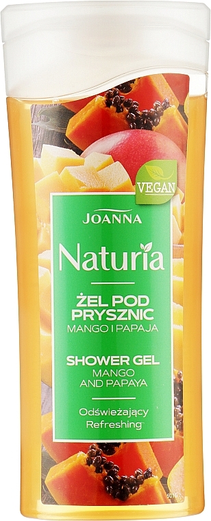 Гель для душа "Манго и папайя" - Joanna Naturia Mango and Papaya Shower Gel