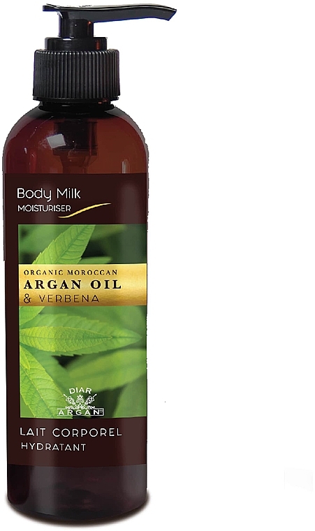 Увлажняющее молочко для тела "Аргановое масло и вербена" - Diar Argan Moisturiser Body Milk With Argan Oil & Verbena — фото N1