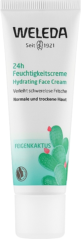 УЦЕНКА Крем для лица "Кактус Опунция. 24 часа увлажнение" - Weleda 24H Hydrating Face Cream * — фото N1