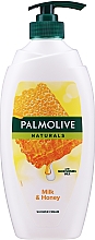 Крем-гель для душа - Palmolive Naturals Milk Honey Shower Gel (с помпой) — фото N1