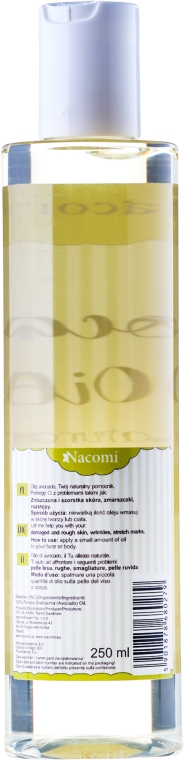 Натуральна олія авокадо - Nacomi Avocado Natural Oil — фото N6