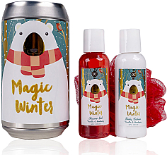 Парфумерія, косметика Набір "Чарівна зима" - Accentra Santa & Co Magic Winter (sh/gel/60ml + b/lot/60ml + sponge)