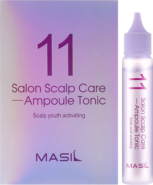 Освіжальний тонік для шкіри голови - Masil 11 Salon Scalp Care Ampoule Tonic — фото N2