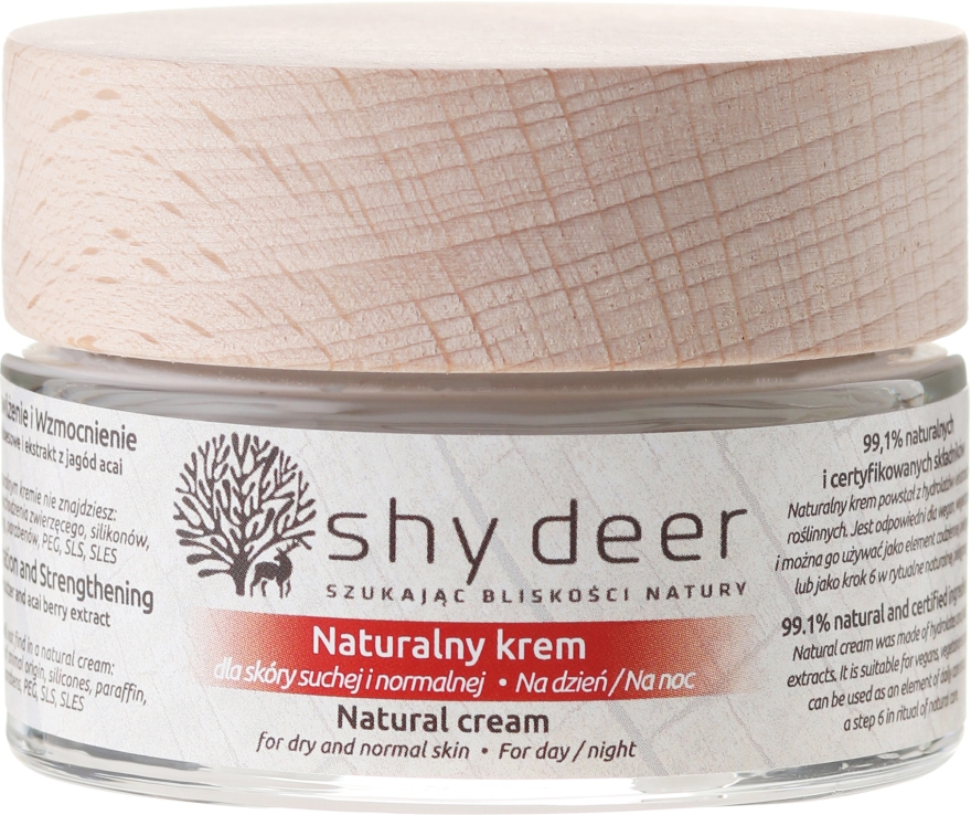 Крем для сухої та нормальної шкіри - Shy Deer Natural Cream — фото N1