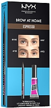 Духи, Парфюмерия, косметика Набор - NYX Professional Makeup Brow At Home (glue/5g + tint/pen/1,3ml)